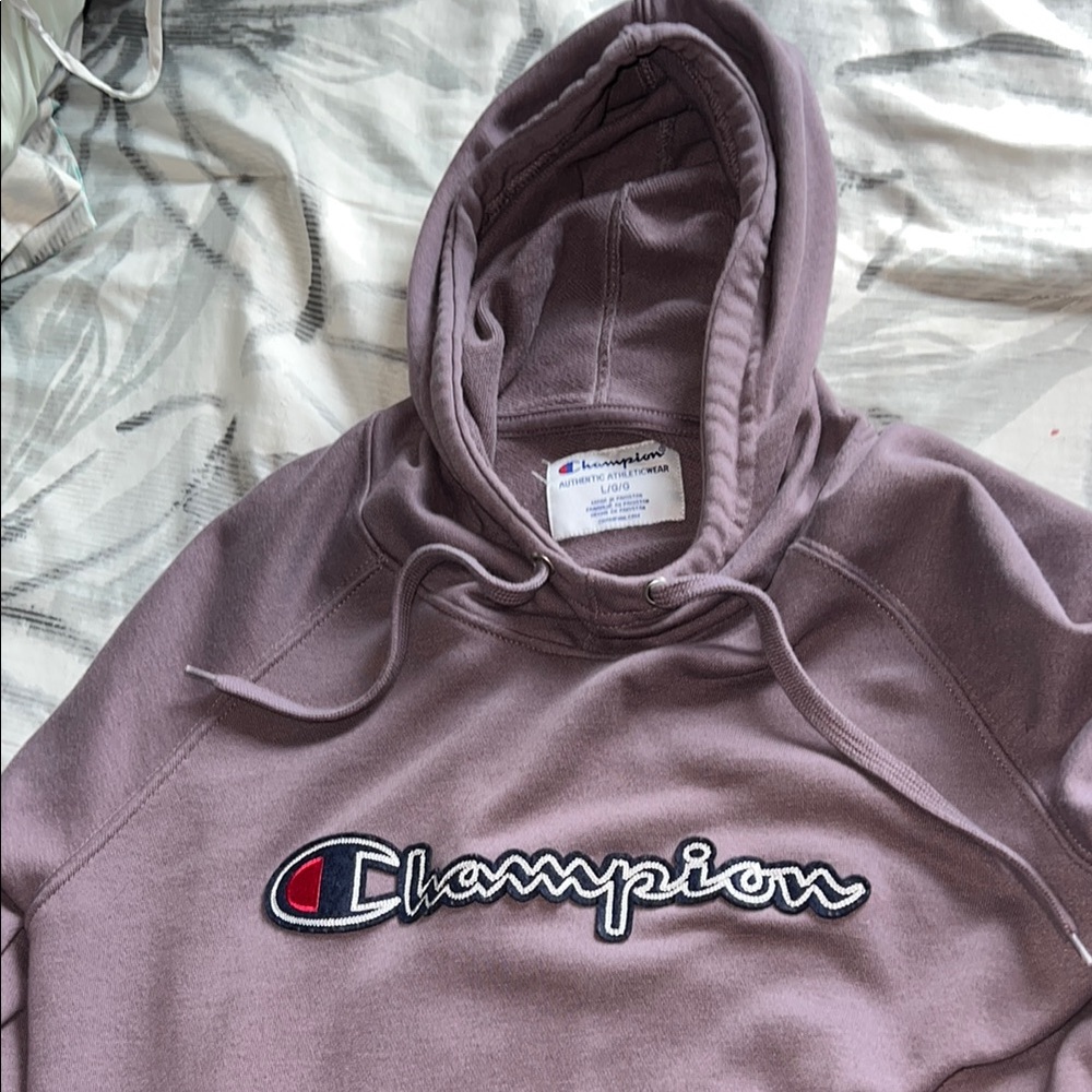 Champion Mauve Hoodie with Logo
